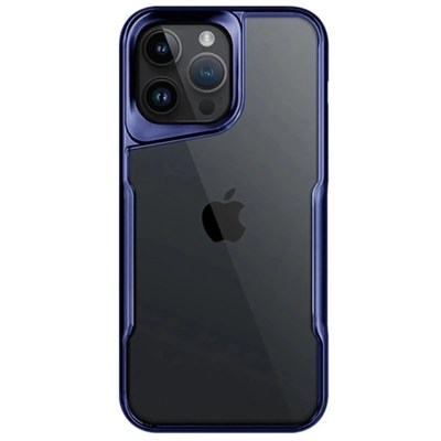 Mey İthalat®  iPhone 14 Pro Max Kılıf Boyi Silikon Kapak - Lacivert