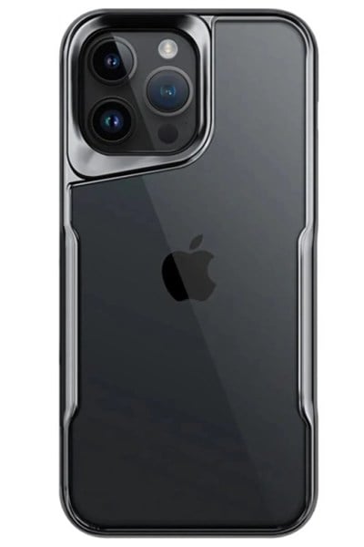 Mey İthalat®  iPhone 14 Pro Max Kılıf Boyi Silikon Kapak - Titan Gri