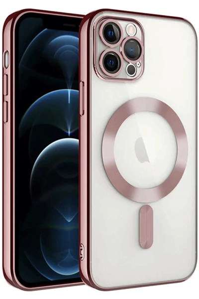 Mey İthalat®  iPhone 14 Pro Max Kılıf Kross Magneticsafe Kapak - Rose