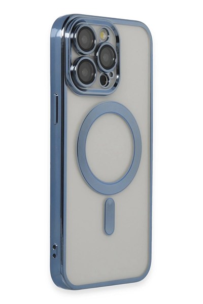 Mey İthalat®  iPhone 14 Pro Max Kılıf Kross Magneticsafe Kapak - Sierra Blue