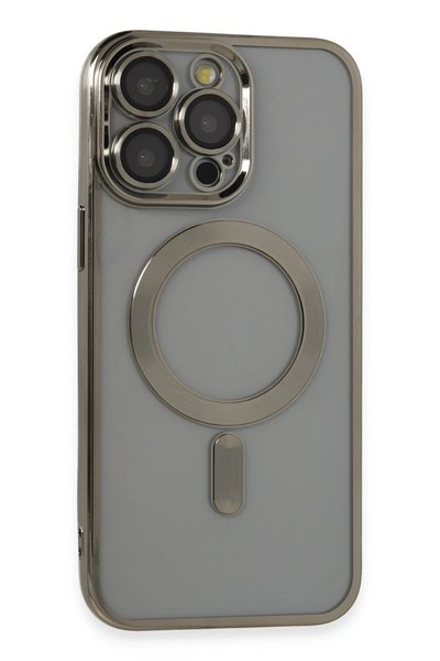 Mey İthalat®  iPhone 14 Pro Max Kılıf Kross Magneticsafe Kapak - Titan Gri