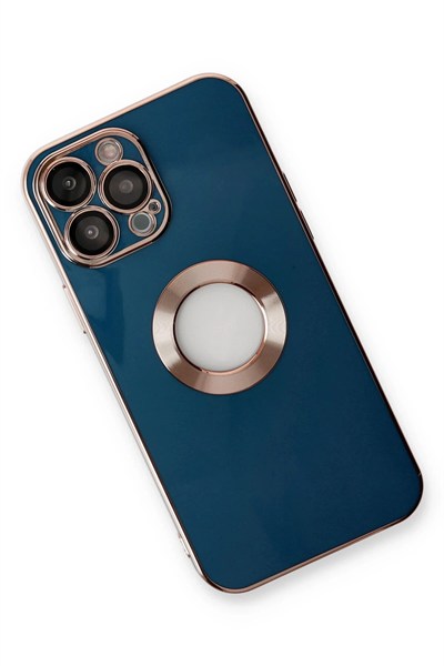 Mey İthalat®  iPhone 14 Pro Max Kılıf Store Silikon - Mavi