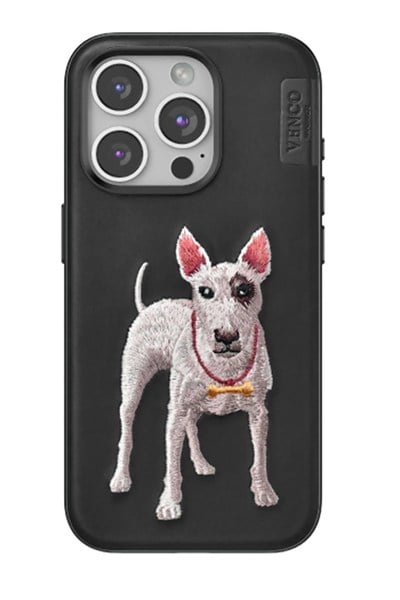 Mey İthalat®  iPhone 14 Pro Max Perma Desenli Kapak - Siyah