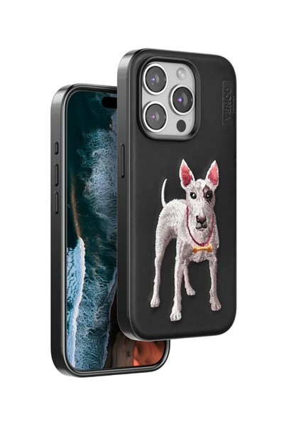 Mey İthalat®  iPhone 14 Pro Max Perma Desenli Kapak - Siyah