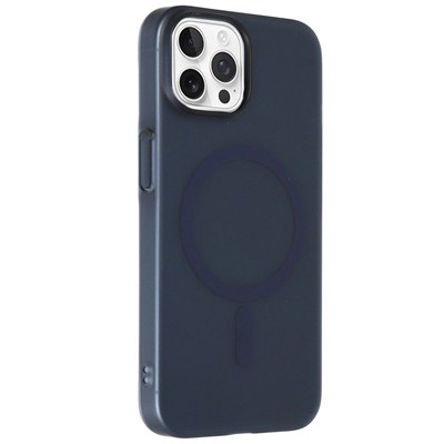 Mey İthalat®  iPhone 14 Pro Max Tuna PC Slim Magsafe Kapak - Lacivert