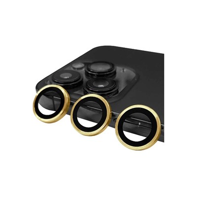 Mey İthalat®  iPhone 14 Pro Raze Metal Kamera Lens - Gold
