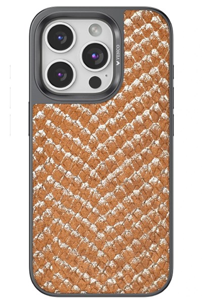 Mey İthalat®  iPhone 14 Pro Viper Kapak - Kahverengi