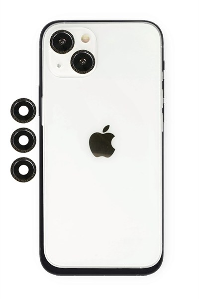 Mey İthalat®  iPhone 14 Shine Kamera Lens - Siyah