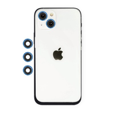 Mey İthalat®  iPhone 14 Shine Kamera Lens - Mavi