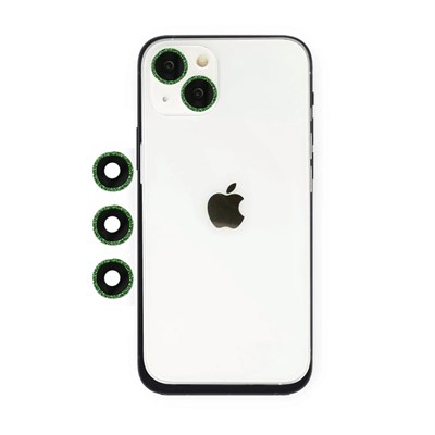 Mey İthalat®  iPhone 14 Shine Kamera Lens - Yeşil