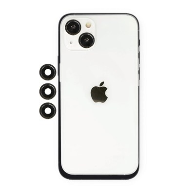 Mey İthalat®  iPhone 14 Shine Kamera Lens - Siyah