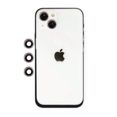 Mey İthalat®  iPhone 14 Shine Kamera Lens - Rainbow