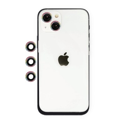 Mey İthalat®  iPhone 14 Shine Kamera Lens - Rainbow
