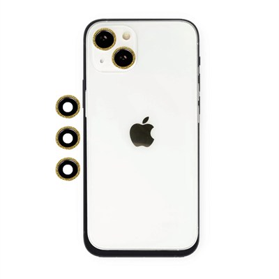 Mey İthalat®  iPhone 14 Shine Kamera Lens - Gold