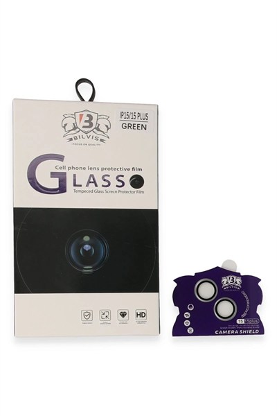 Mey İthalat®  iPhone 15 Bilvis Titan Kamera Lens - Yeşil
