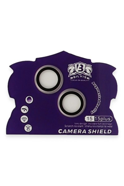 Mey İthalat®  iPhone 15 Bilvis Titan Kamera Lens - Pembe