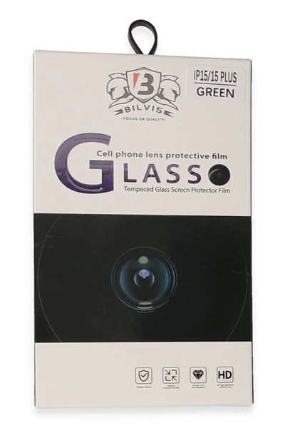Mey İthalat®  iPhone 15 Bilvis Titan Kamera Lens - Yeşil