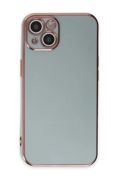 Mey İthalat®  iPhone 15 Kılıf Volet Silikon - Açık Yeşil