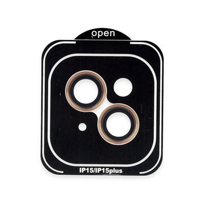 Mey İthalat®  iPhone 15 PVD Metal Kamera Lens - Turuncu