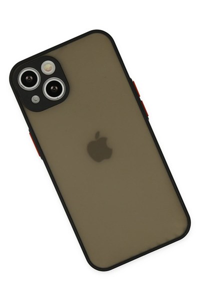 Mey İthalat®  iPhone 15 Plus Kılıf Montreal Silikon Kapak - Siyah