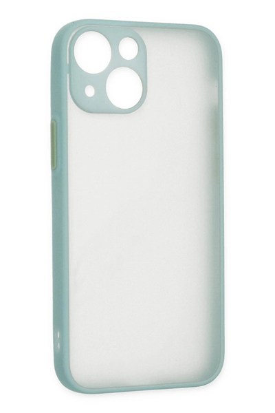 Mey İthalat®  iPhone 15 Plus Kılıf Montreal Silikon Kapak - Açık Yeşil