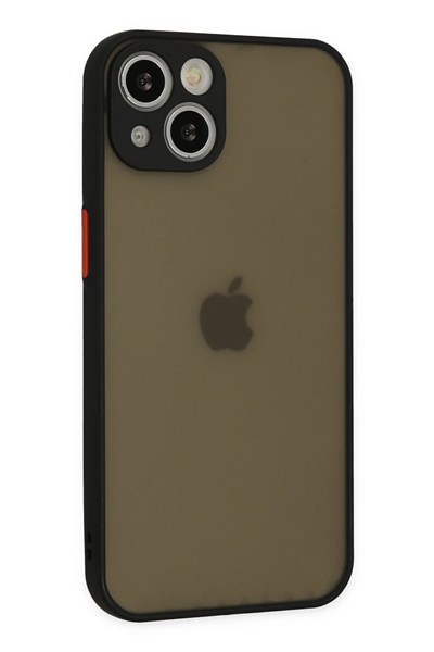 Mey İthalat®  iPhone 15 Plus Kılıf Montreal Silikon Kapak - Siyah