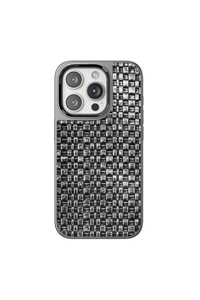 Mey İthalat®  iPhone 15 Pro Brand Kapak - Gümüş