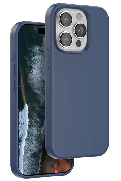 Mey İthalat®  iPhone 15 Pro Home Magsafe Kapak - Lacivert