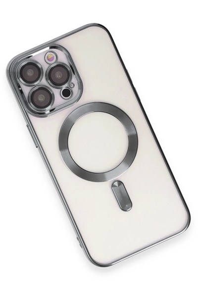 Mey İthalat®  iPhone 15 Pro Kılıf Kross Magneticsafe Kapak - Titan Gri