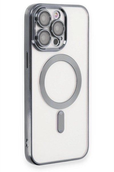 Mey İthalat®  iPhone 15 Pro Kılıf Kross Magneticsafe Kapak - Titan Gri