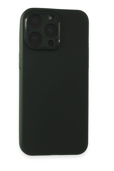 Mey İthalat®  iPhone 15 Pro Kılıf Puma Silikon - Yeşil
