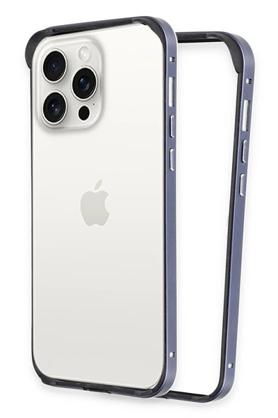 Mey İthalat®  iPhone 15 Pro Land Bumper Koruma Kapak - Lacivert