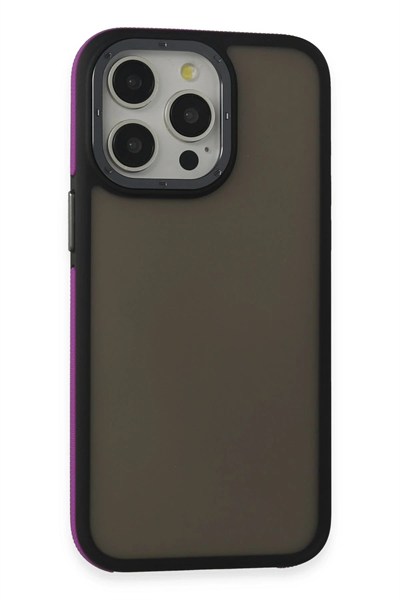 Mey İthalat®  iPhone 15 Pro Max Harvel Kapak - Derin Mor