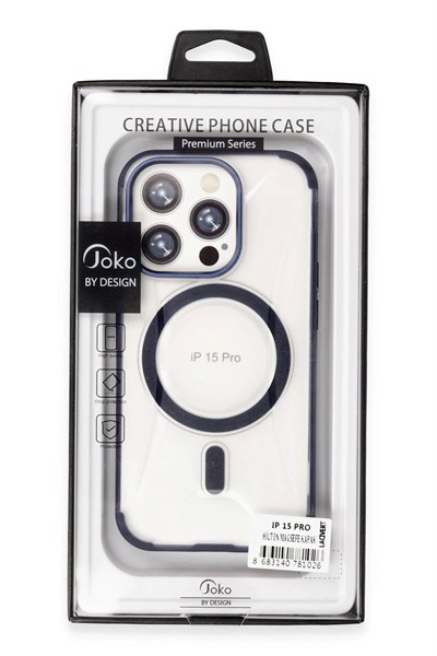Mey İthalat®  iPhone 15 Pro Max Hilton Magsafe Kapak - Titan Gri