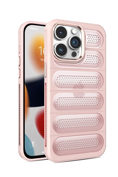 Mey İthalat®  iPhone 15 Pro Max Kılıf Airmax Silikon Kapak - Pembe