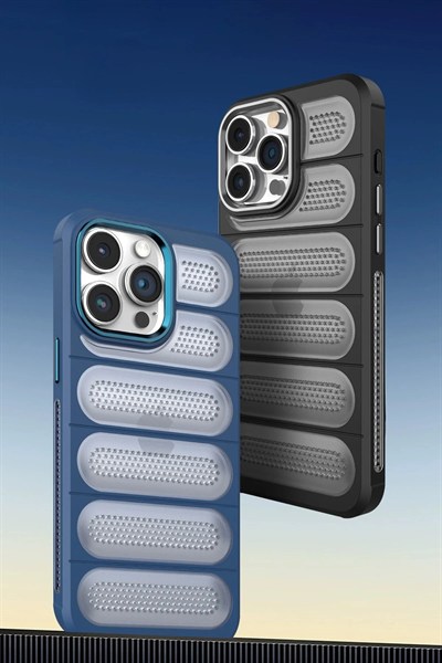 Mey İthalat®  iPhone 15 Pro Max Kılıf Airmax Silikon Kapak - Titan Gri