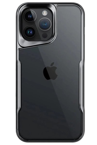 Mey İthalat®  iPhone 15 Pro Max Kılıf Boyi Silikon Kapak - Titan Gri