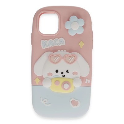 Mey İthalat®  iPhone 15 Pro Max Kılıf Poky Karakter Silikon Kapak - Desen 13