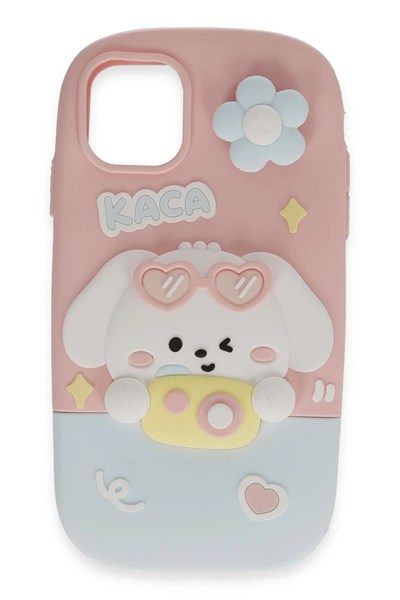 Mey İthalat®  iPhone 15 Pro Max Kılıf Poky Karakter Silikon Kapak - Desen 13