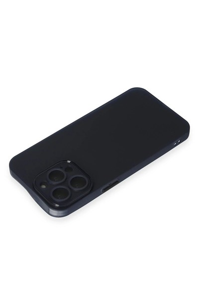 Mey İthalat®  iPhone 15 Pro Max Kılıf Puma Silikon - Lacivert