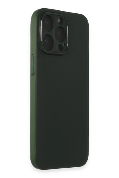 Mey İthalat®  iPhone 15 Pro Max Kılıf Puma Silikon - Yeşil