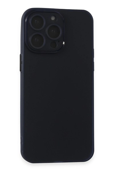 Mey İthalat®  iPhone 15 Pro Max Kılıf Puma Silikon - Lacivert