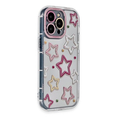 Mey İthalat®  iPhone 15 Pro Max Kılıf Reflexion Desenli Kapak - Desen 3