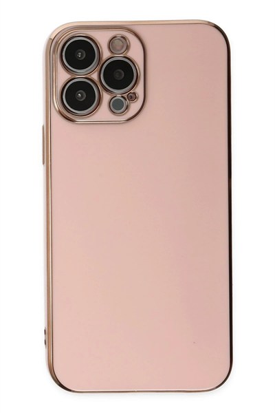 Mey İthalat®  iPhone 15 Pro Max Kılıf Volet Silikon - Pembe