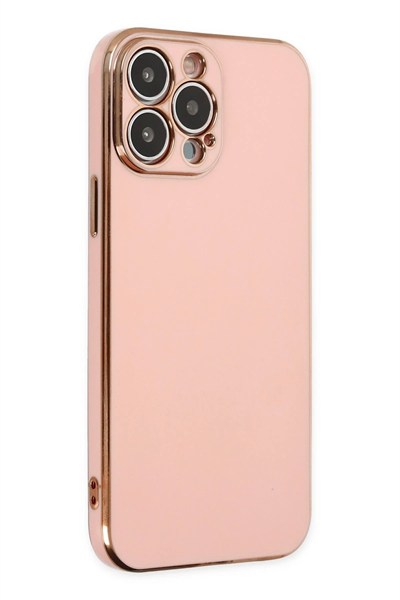 Mey İthalat®  iPhone 15 Pro Max Kılıf Volet Silikon - Pembe
