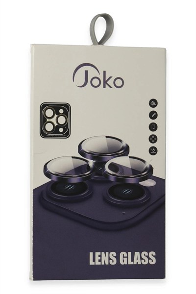 Mey İthalat®  iPhone 15 Pro Max PVD Metal Kamera Lens - Lacivert
