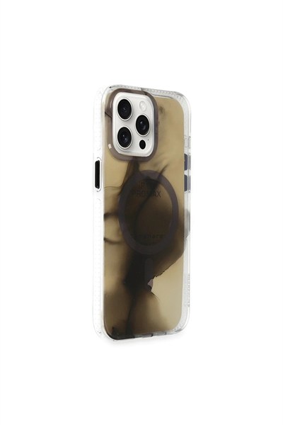 Mey İthalat®  iPhone 15 Pro Max Phantom Magsafe Kapak - Siyah