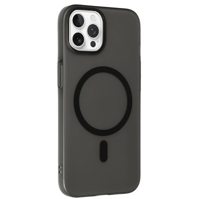 Mey İthalat®  iPhone 15 Pro Max Tuna PC Slim Magsafe Kapak - Siyah