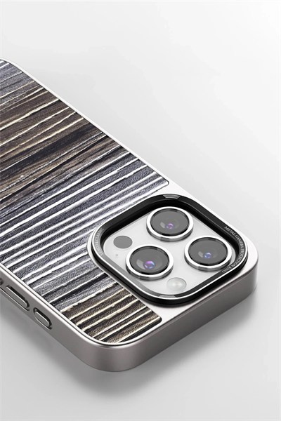 Mey İthalat®  iPhone 15 Pro Wave Kapak - Derin Mor