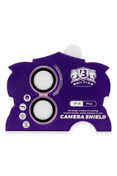 Mey İthalat®  iPhone 16 Bilvis Titan Kamera Lens - Pembe